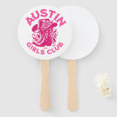 Éventail cowgirl austin florale (Devant et derrière)