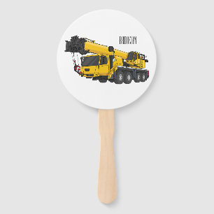 Éventail Crane truck cartoon illustration