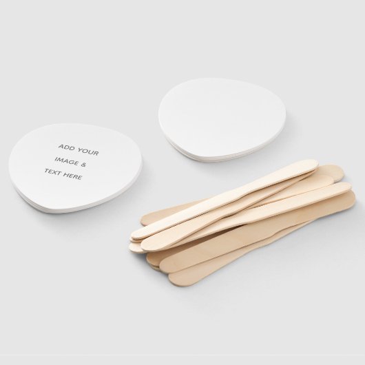 Éventail Create Your Own white  (Non-assemblé)