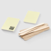 Éventail Créer un code QR | Jaune pâle (Non-assemblé)