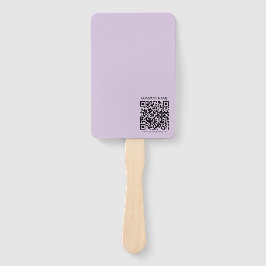 Éventail Créer un code QR | Violet lavande pâle (Devant)