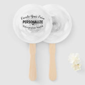 Éventail Créez votre propre (Devant et derrière)