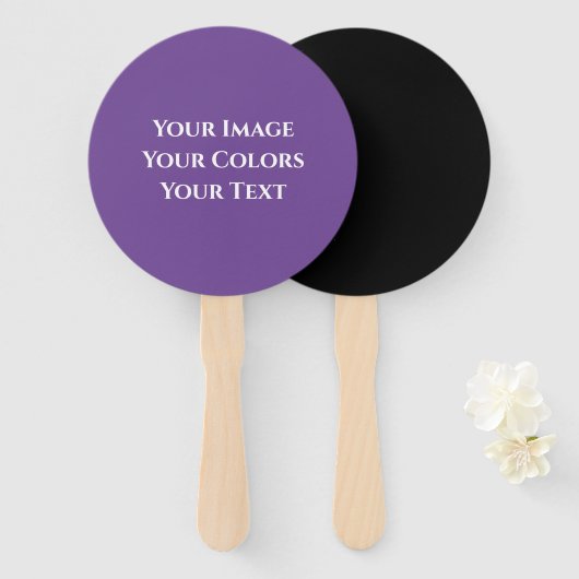 Éventail Créez votre propre (Devant et derrière)