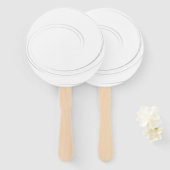 Éventail Créez votre propre personnalisation (Devant et derrière)