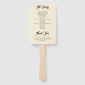 Éventail Crème Floral Mason Jar Rustique Grange Mariage en  (Dos)