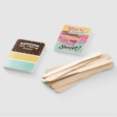 Éventail Crème glacée rayée Popsicle Traite Anniversaire (Non-assemblé)