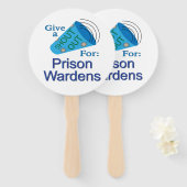 Éventail Criez pour les gardiens de prison (Devant et derrière)