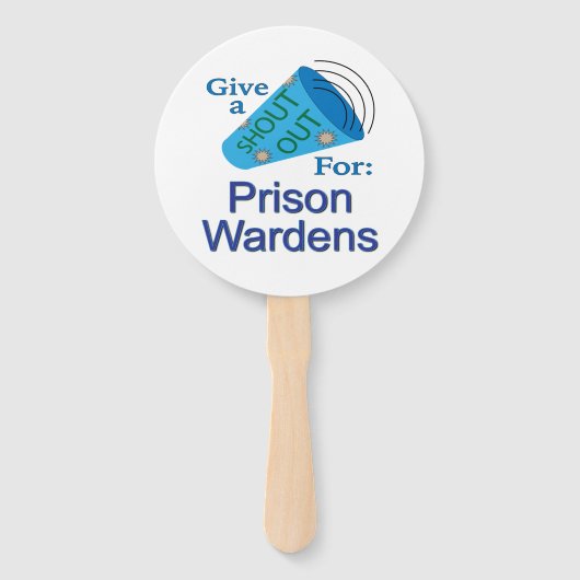 Éventail Criez pour les gardiens de prison (Devant)