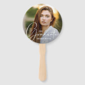 Éventail Crimson photo de Casquette diplômé (Devant)