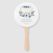 Éventail Cristaux de lune Fleurs Boho Mariage métaphysique (Dos)