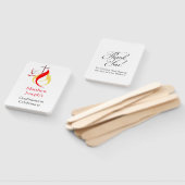 Éventail Croix de la colombe rouge jaune modifiable (Non-assemblé)