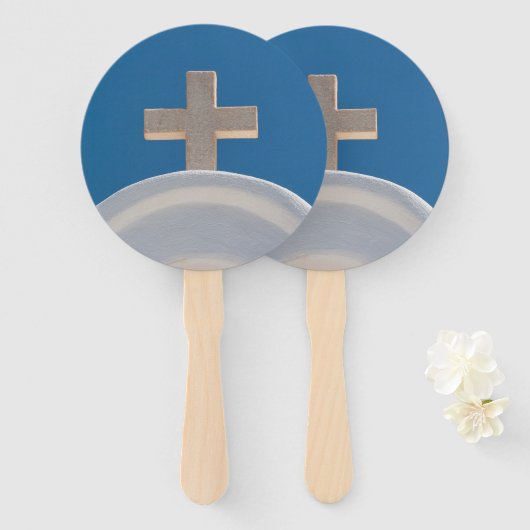 Éventail Croix grecque (Devant et derrière)
