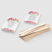 Éventail Crystal mariage HAND FANS programme ordre de servi (Non-assemblé)