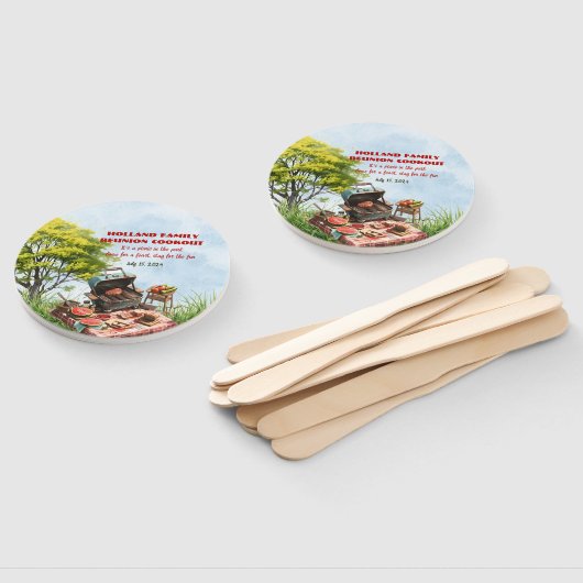 Éventail Cuisine de réunion familiale dans le parc Ensemble (Non-assemblé)