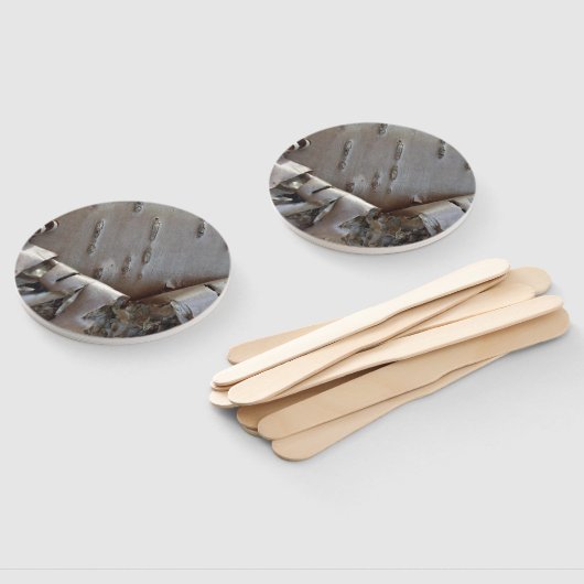 Éventail Curly Birch Bark Tree Rustic (Non-assemblé)