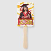 Éventail Custom 2026 Grad Fan for High School & College  (Dos)