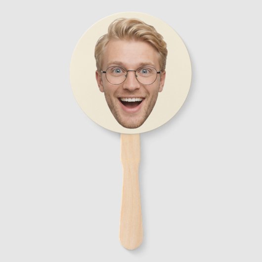 Éventail Custom Face Him or Her Game Paddles  (Dos)