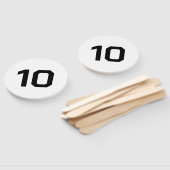 Éventail Custom Number | white Black Event Game Score (Non-assemblé)