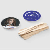 Éventail Custom Pageant Fan Wavers - Double Sided 10-Pack (Non-assemblé)