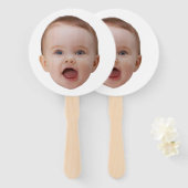 Éventail Custom Photo, Custom Photo Face (Devant et derrière)