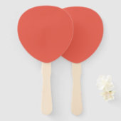 Éventail Custom Tear Drop Fan – Fire Opal Bold (Devant et derrière)