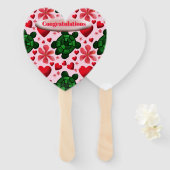 Éventail Custom turtle pattern  wrapping paper (Devant et derrière)