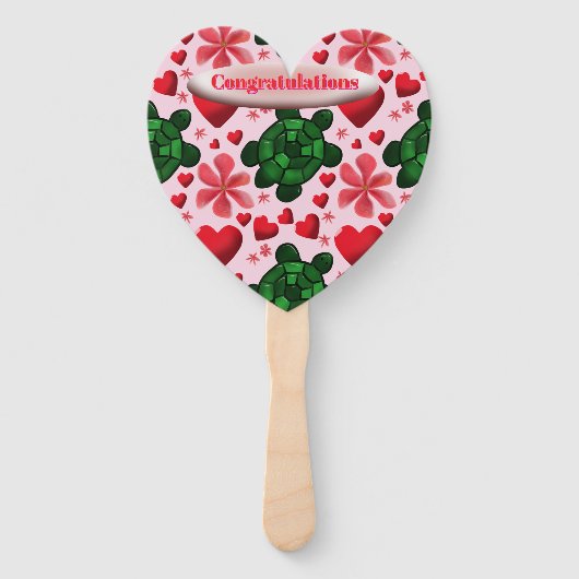 Éventail Custom turtle pattern  wrapping paper (Devant)