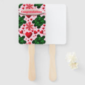 Éventail Custom turtle pattern  wrapping paper (Devant et derrière)