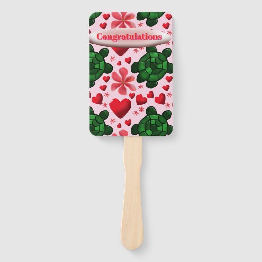 Éventail Custom turtle pattern  wrapping paper (Devant)