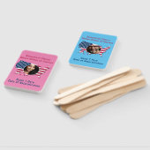 Éventail Customisé USA Naturalized Citizen Sa Photo (Non-assemblé)