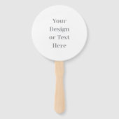 Éventail Customizable Your Design or Text Here Personalized (Devant)