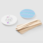 Éventail Cute Aquarelle Baby shower à thème Llama (Non-assemblé)