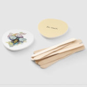 Éventail Cute Bee And Rainbow Wash (Non-assemblé)