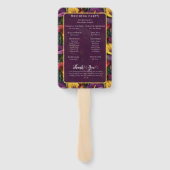 Éventail Cute Calla Lilies Sparkle Rustic Wedding (Dos)