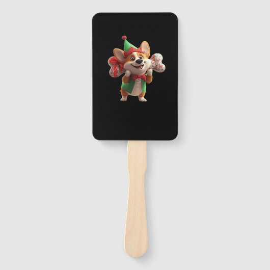 Éventail Cute Christmas Corgi Classic T-Shirt (Devant)