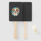 Éventail Cute Dog Paint Splash Vector Art_1 (Devant et derrière)