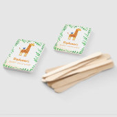 Éventail Cute Giraffe & Baby shower d'oiseaux (Non-assemblé)