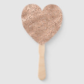 Éventail Cute Gold Cheetah Leopard Motif d'impression (Dos)