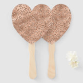 Éventail Cute Gold Cheetah Leopard Motif d'impression (Devant et derrière)