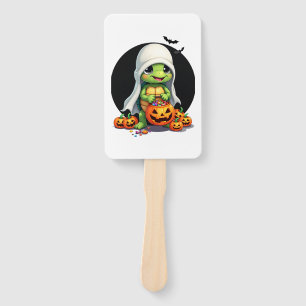 Éventail Cute Halloween Turtle Ghost avec bonbon (7)