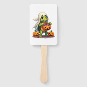 Éventail Cute Halloween Turtle Ghost avec bonbon (8)
