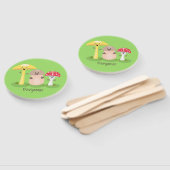 Éventail Cute kawaii champignon champignon toadstool (Non-assemblé)