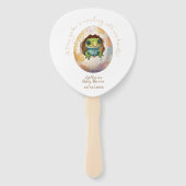 Éventail Cute Kawaii Gecko Lizard Baby shower d'oeufs (Devant)