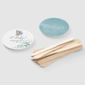 Éventail Cute Koala Oear Eucalyptus Baby shower Feuille (Non-assemblé)