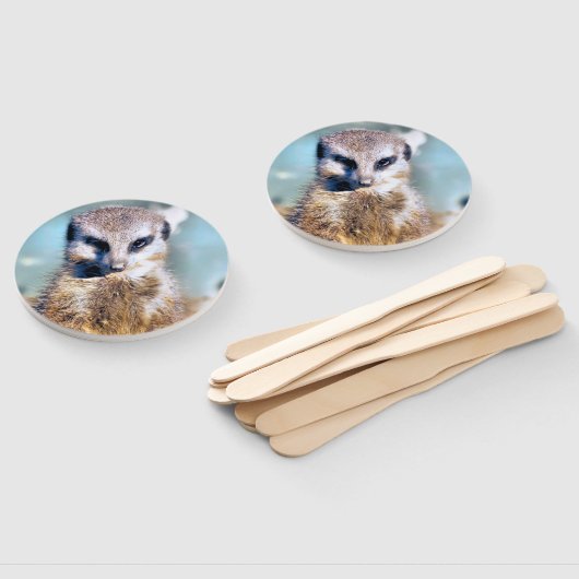 ÉVENTAIL CUTE MEERKAT (Non-assemblé)