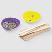 Éventail Cute Snail Mosaic Prenez-le Easy Paddle Fan main (Non-assemblé)