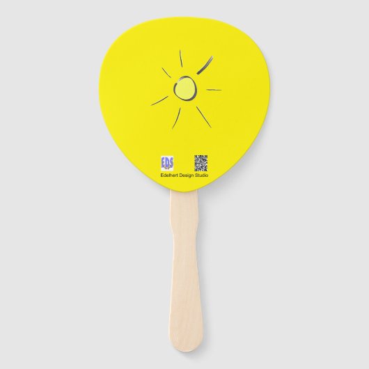 Éventail Cute Snail Mosaic Prenez-le Easy Paddle Fan main (Dos)