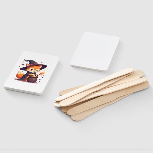 Éventail Cute Witch Fox � Magical Halloween Animal Tee (Non-assemblé)