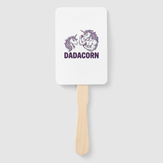 Éventail Dadacorn Funny Unicorn Dad Vector Shirt Design_1