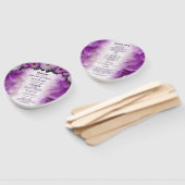 Éventail Dahlia Purple Lavender Floral Wedding Programme (Non-assemblé)